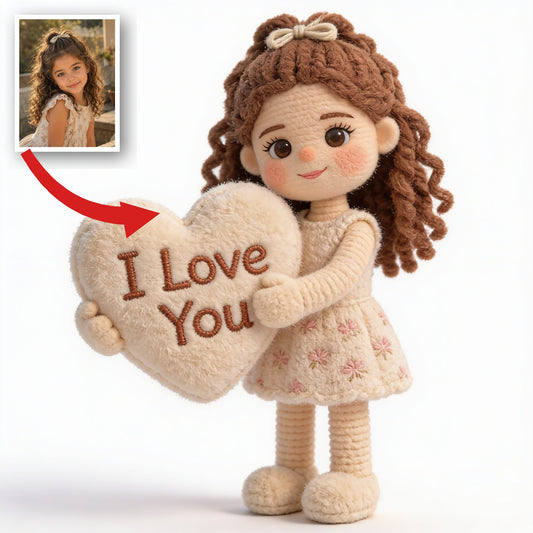 Personalized Latina Little Girl Premium Faux Fur Pillow Gift for Daughter Granddaughter Niece