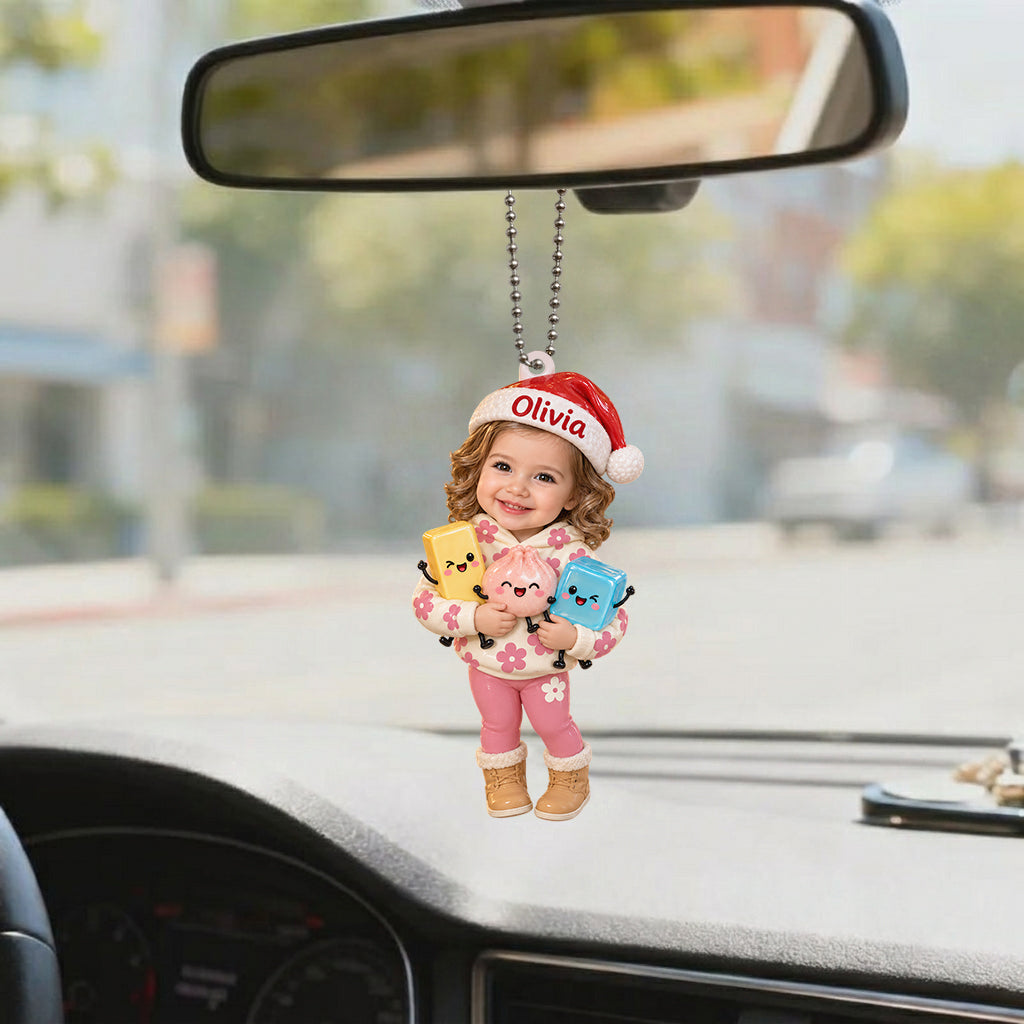 Ornement de Noël 3D Personnalisé pour Bébé Garçon