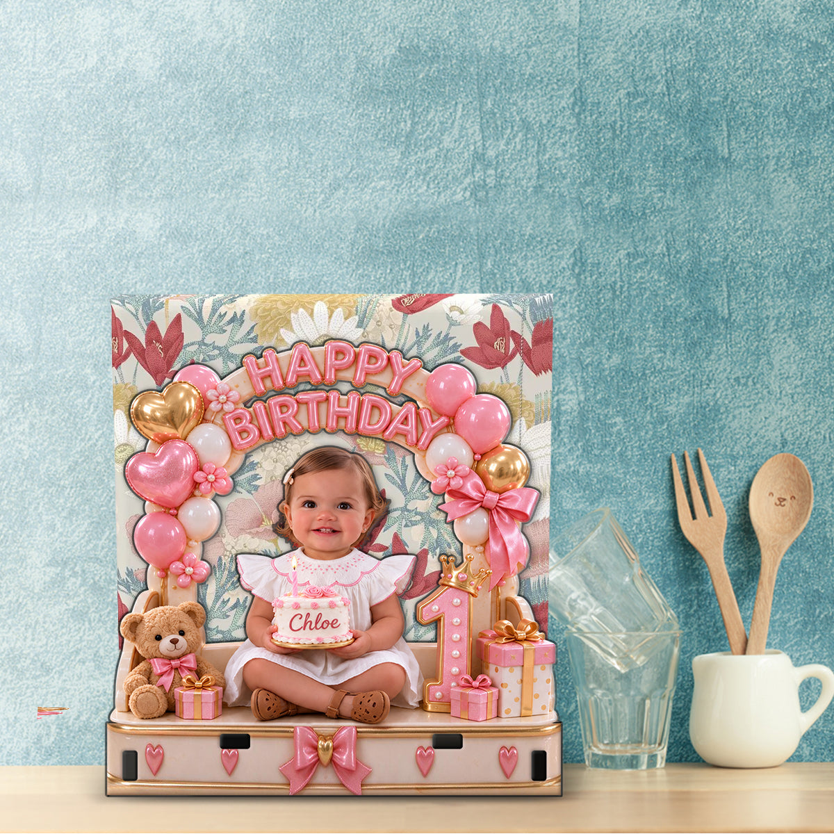 Personalized Birthday Little Boy Napkin Holder for Son Grandson Nephew