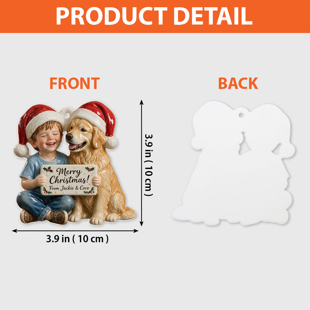 Personalized Christmas Little Girl 3D Ornament, Gift for Daughter Granddaughter Niece