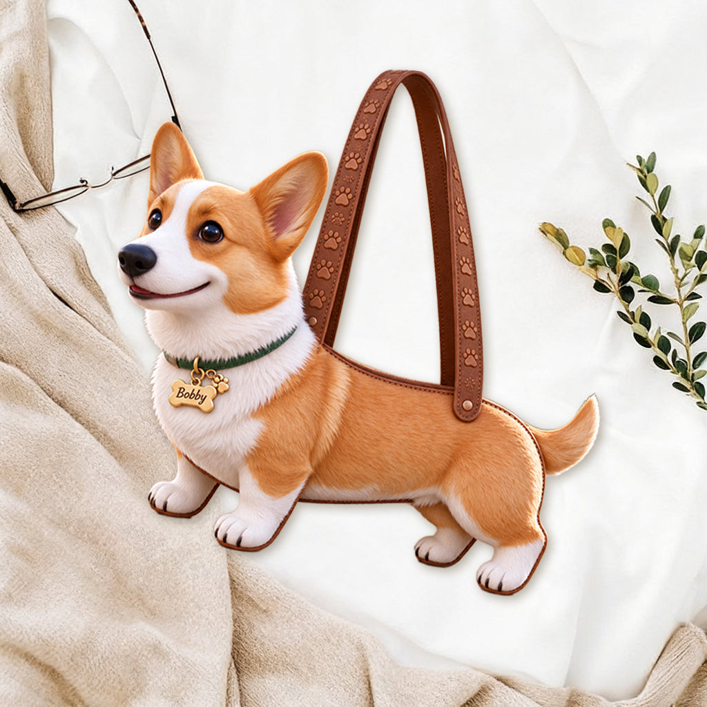 Personalized Black and Tan Dachshund Puppy Shaped Tote Bag Dog Lover Gift