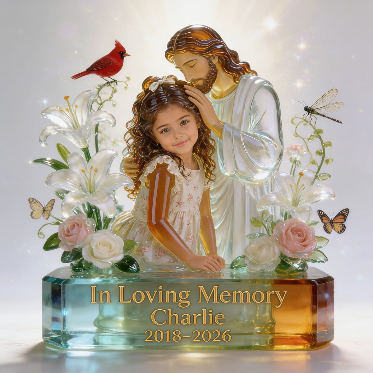 Personalized In Loving Memory Latina Little Girl Custom Acrylic Plaque Memorial Gift