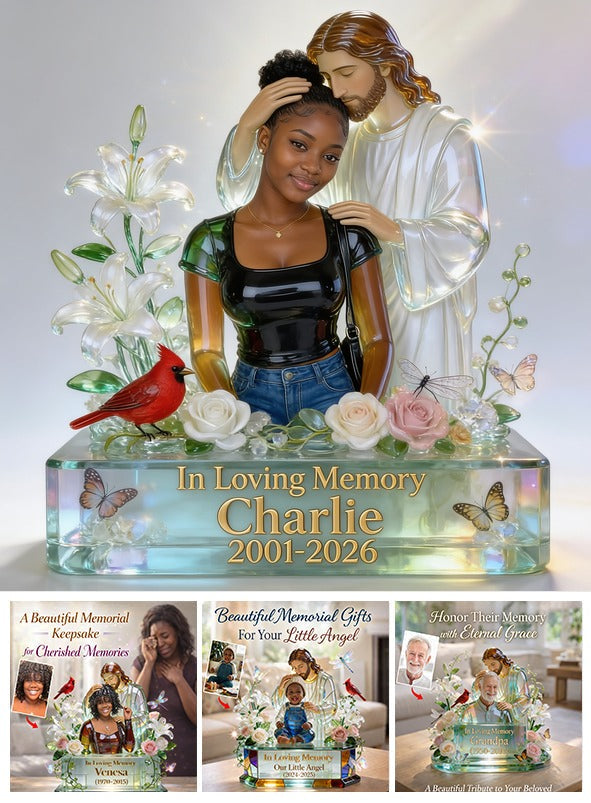 Personalized In Loving Memory Black Woman Custom Acrylic Plaque Memorial Gift