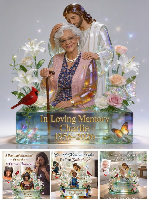 Personalized In Loving Memory Older Black Woman Grandma Custom Acrylic Plaque Memorial Gift