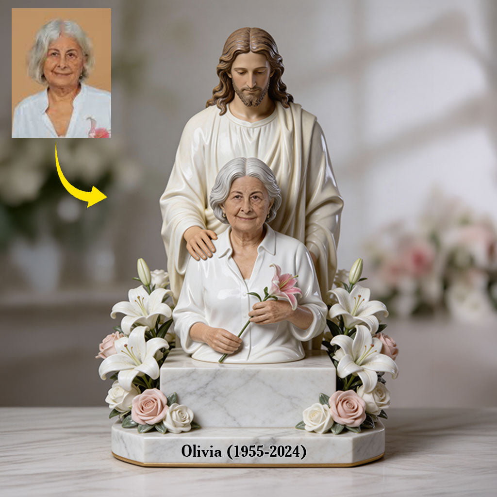 Personalized Memorial Middle-Aged Woman Custom Shaped Acrylic Plaque