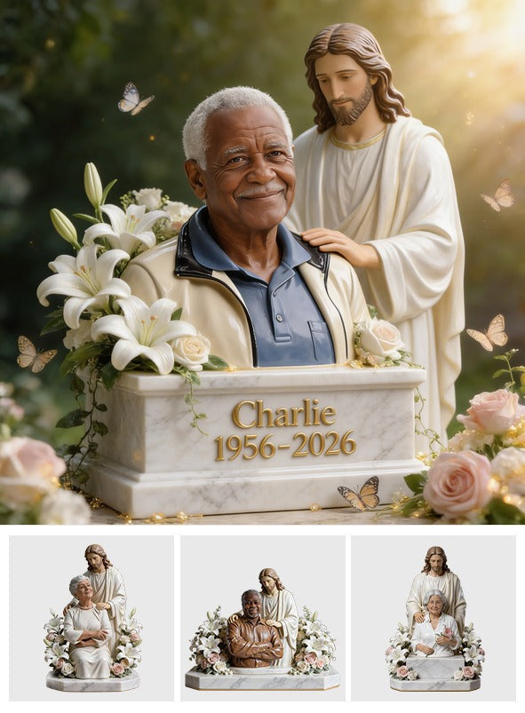 Personalized Memorial Older Black Man Grandfather Custom Acrylic Plaque