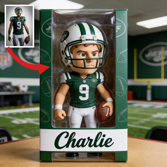 Personalized Adult American Football Player Custom Shaped Acrylic Plaque Football Fan Gift