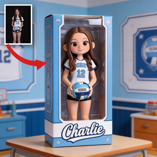 Personalized Female Youth Volleyball Player Custom Shaped Acrylic Plaque Sports Gift