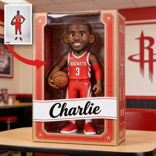 Personalized Black Man Basketball Player Custom Shaped Acrylic Plaque Fan Gift