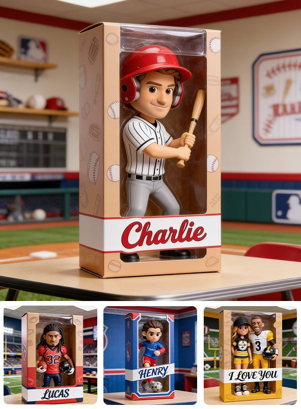 Personalized Adult Man Baseball Player Custom Shaped Acrylic Plaque Sports Fan Gift