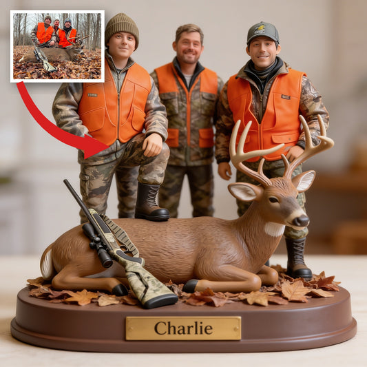 Personalized Hunting Group with Deer Custom Shaped Acrylic Plaque Hunter Gift