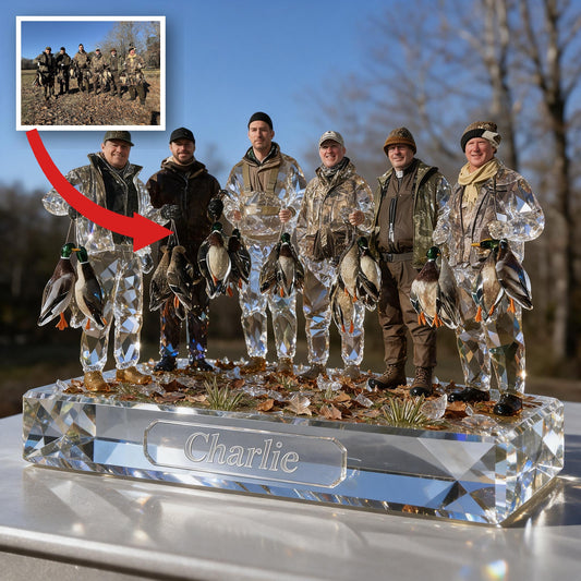 Personalized Duck Hunting Group Custom Shaped Acrylic Plaque Hunting Gift