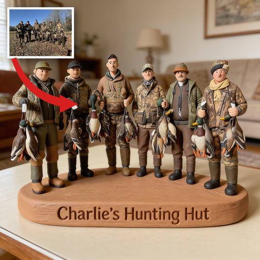 Personalized Duck Hunting Group Custom Shaped Acrylic Plaque Desk Decor Gift
