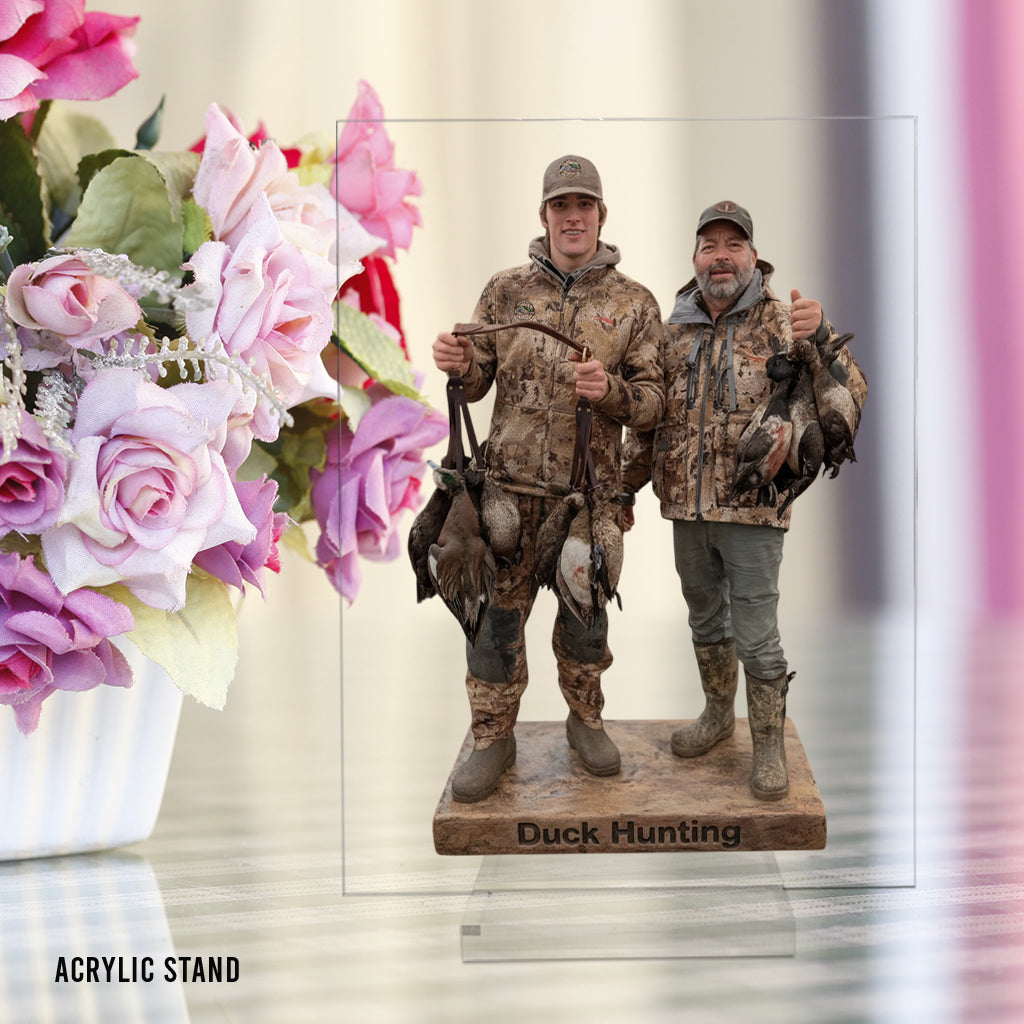 Personalized Duck Hunting Group Custom Shaped Acrylic Plaque Desk Decor Gift