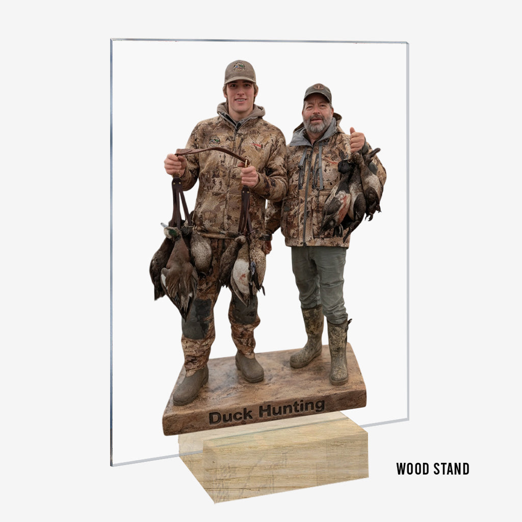Personalized Duck Hunting Group Custom Shaped Acrylic Plaque Desk Decor Gift