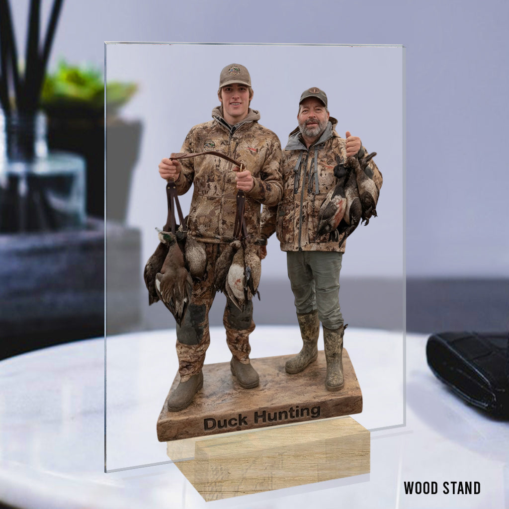 Personalized Duck Hunting Group Custom Shaped Acrylic Plaque Desk Decor Gift