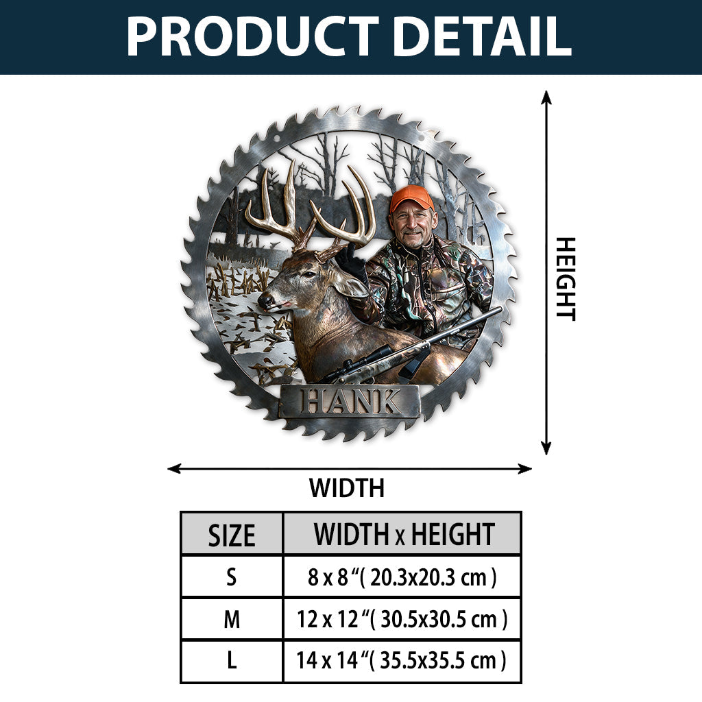 Personalized Black Hunting Couple 3D Cut Metal Sign Hunting Wall Decor Gift