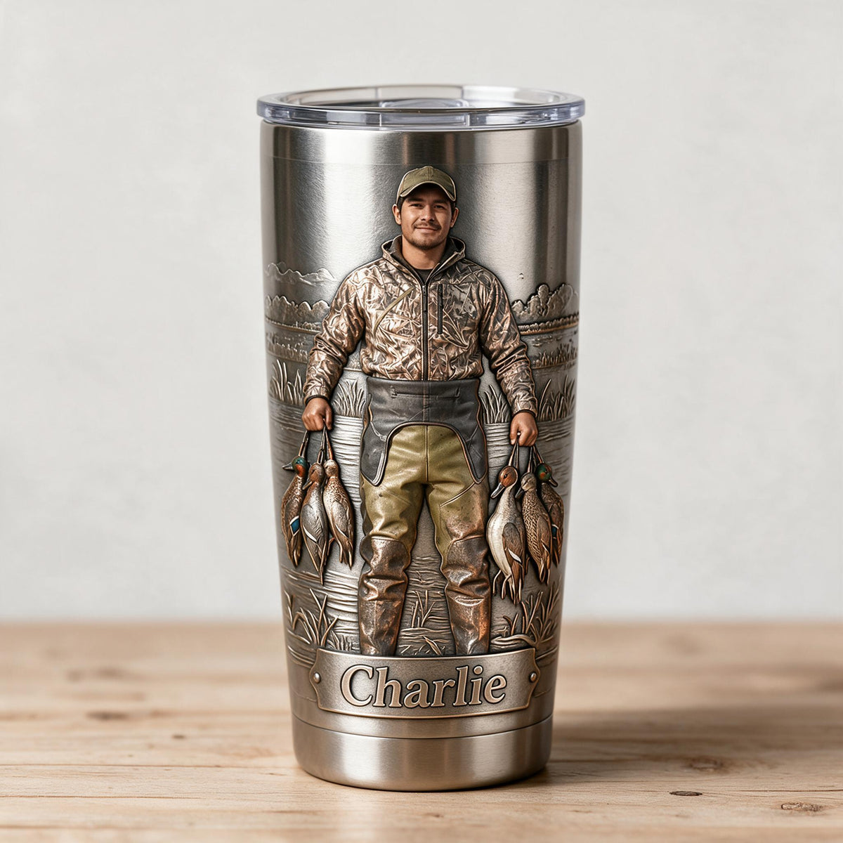 Personalized Latino Duck Hunter Tumbler, Duck Hunting Gift