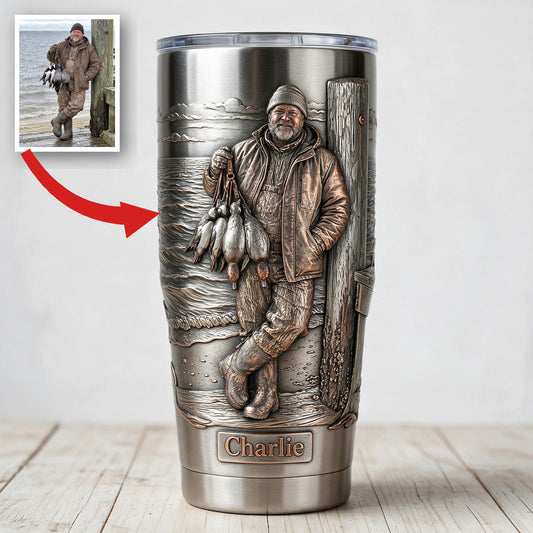 Tasse Personnalisée pour Chasseur de Canards d'Âge Moyen - Cadeau de Chasse pour Amateurs de Plein Air