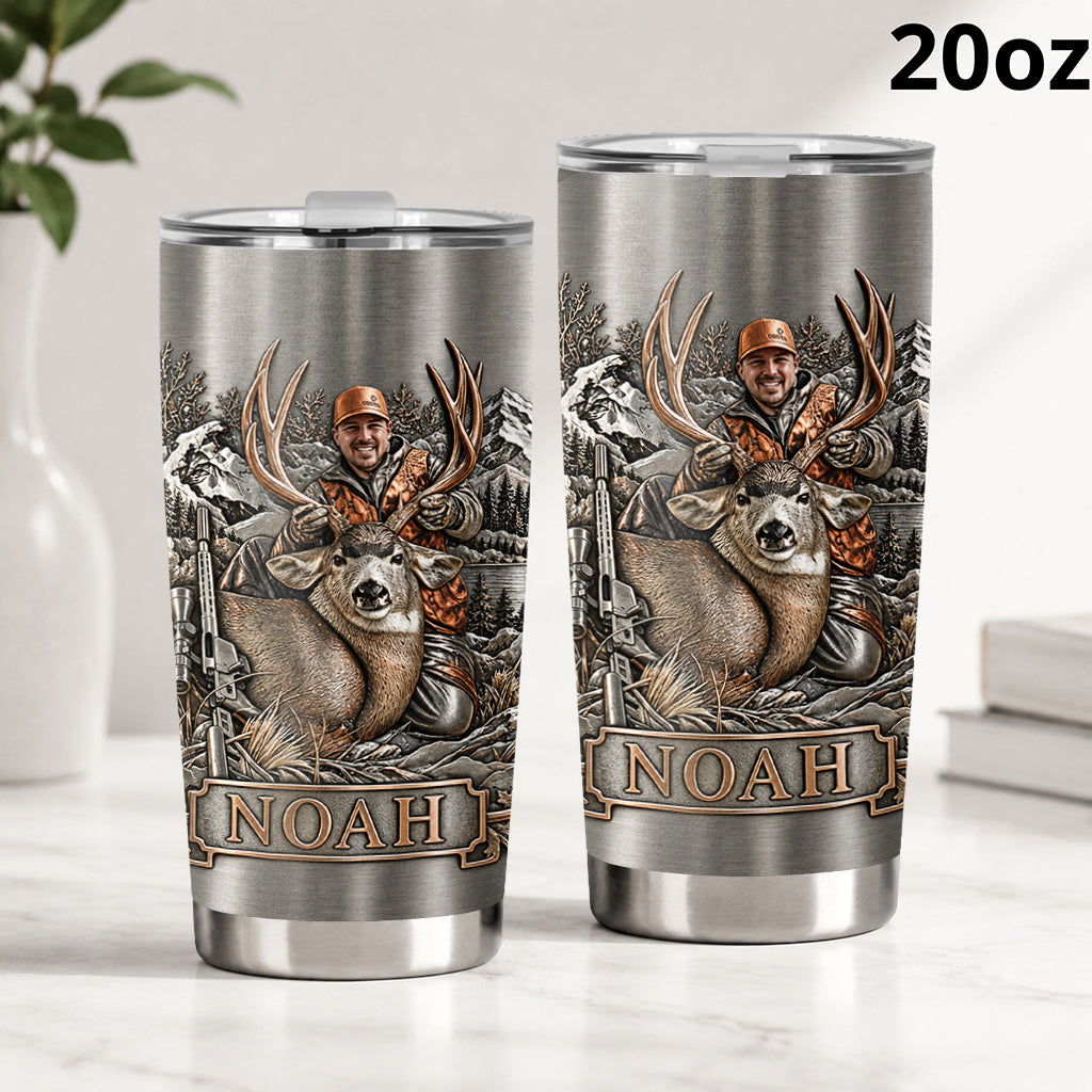 Personalized Custom Photo Duck Hunting Group Camo Tumbler Hunting Gift