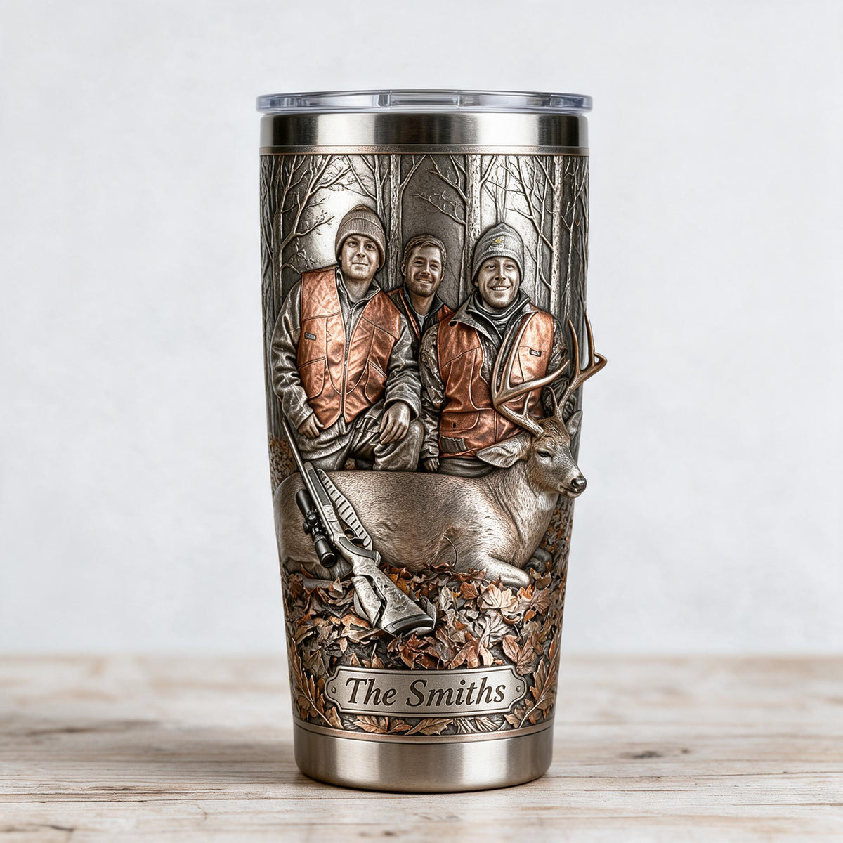 Groupe de chasse personnalisé avec tumbler cerf - Cadeau de chasse