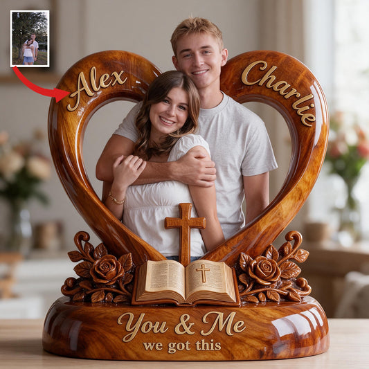 Plaque Acrylique Personnalisée Photo Couple Mari et Femme Cadeau Romantique