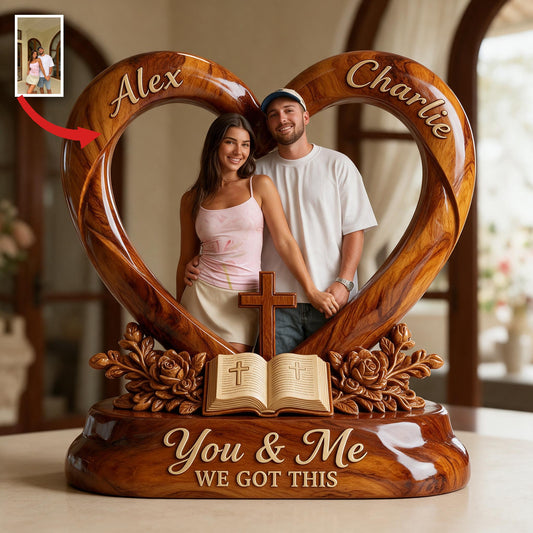 Plaque Acrylique Personnalisée Couple Latino Mari Femme Cadeau Romantique