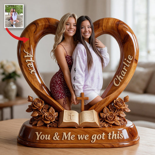 Plaque Acrylique Personnalisée Photo Couple Lesbienne Souvenir LGBT