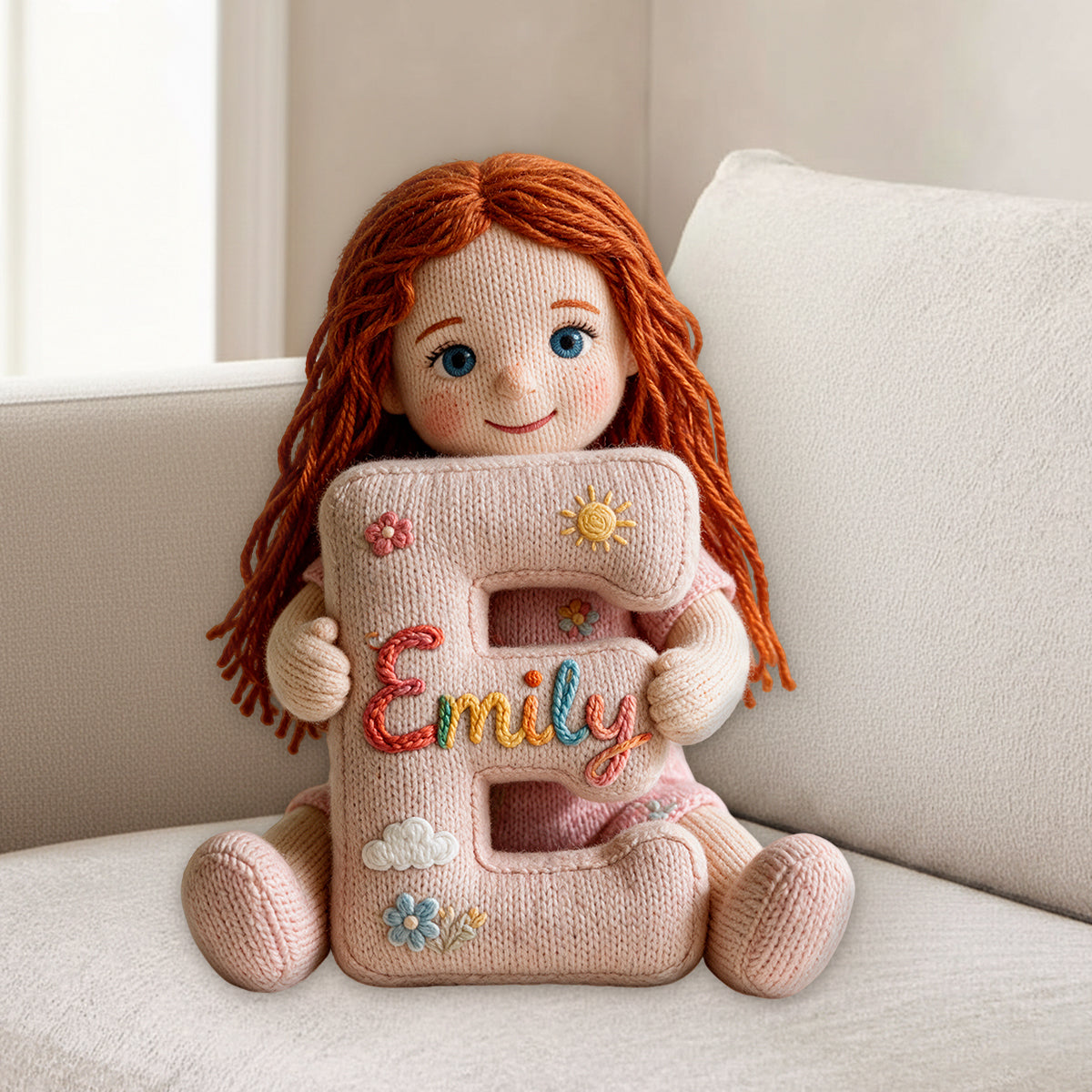 Personalized Custom Photo Little Boy Faux Fur Pillow Custom Kid Son Gift