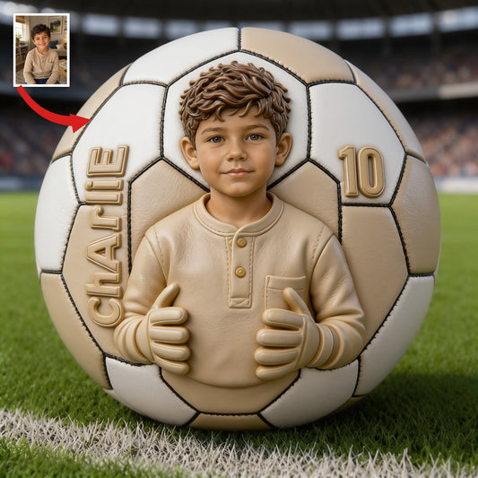 Personalized Birthday Latino Little Boy Soccer Ball Gift for Son Grandson