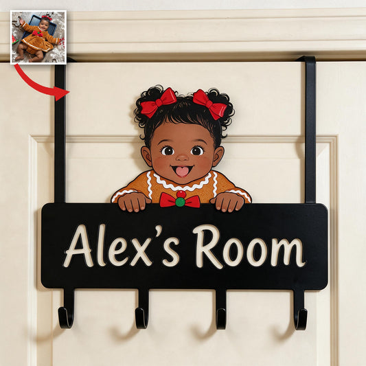 Crochets de porte en métal personnalisés pour Noël - Décor chambre enfant