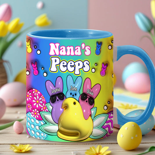 My Peeps - Personalized Grandma Accent Mug