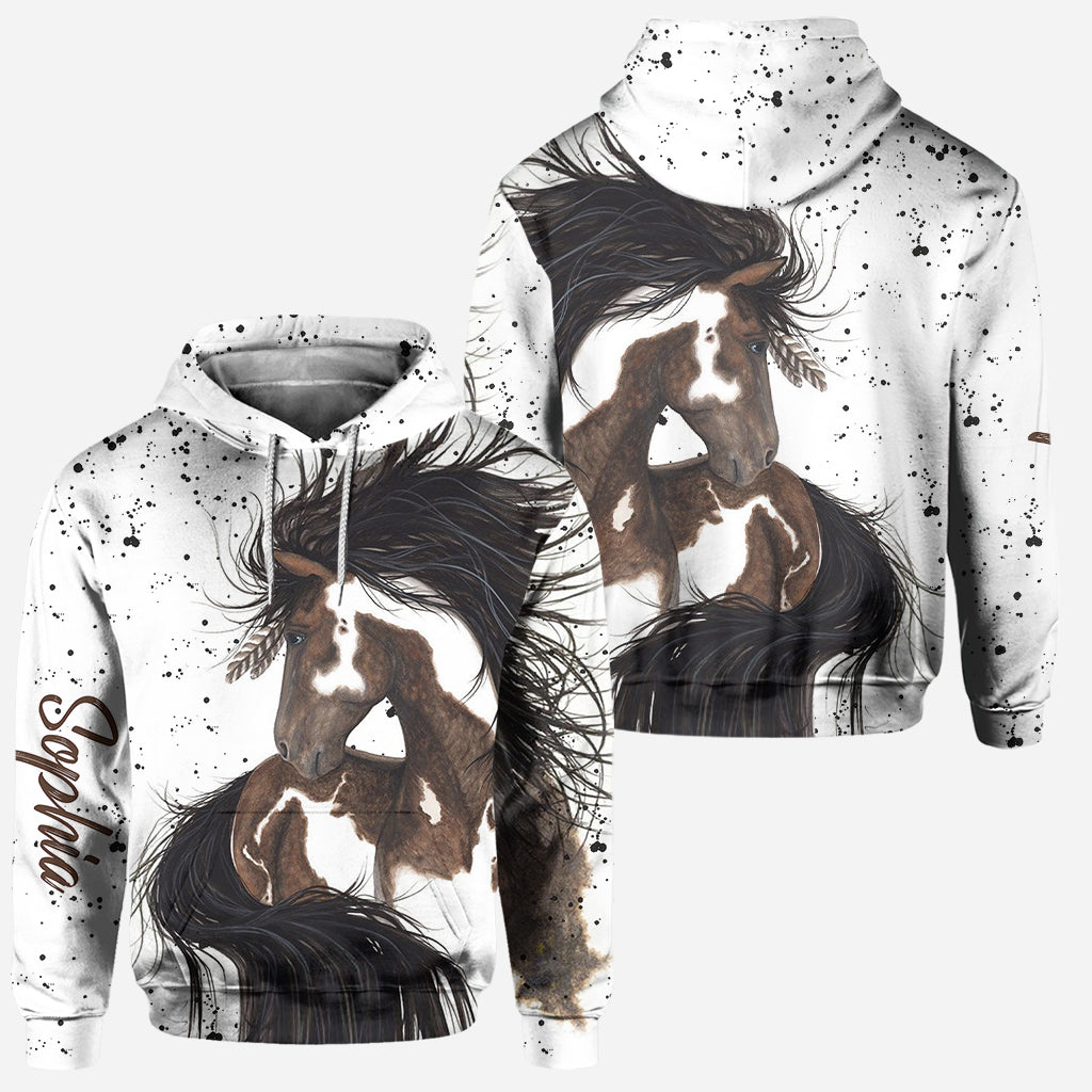 Love Horses - Personalized Horse Hoodie and Leggings
