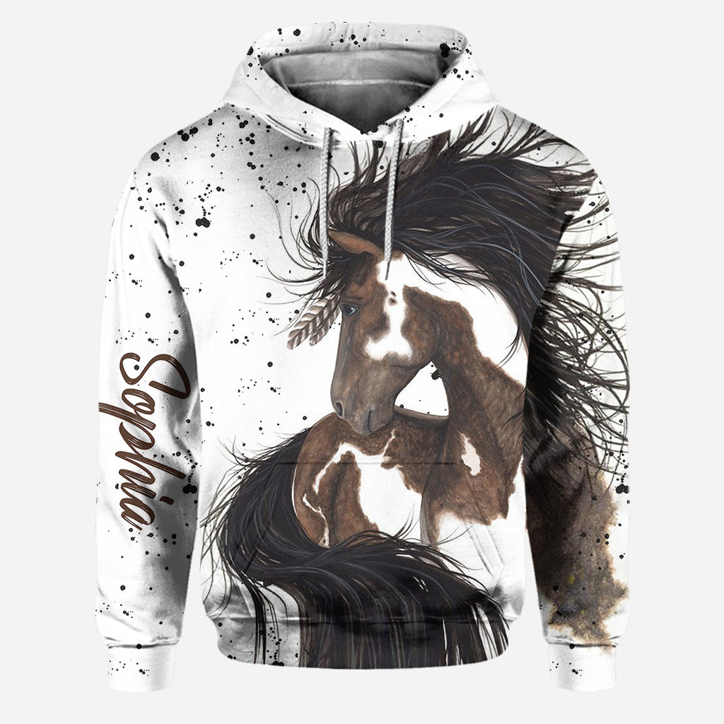 Love Horses - Personalized Horse Hoodie and Leggings