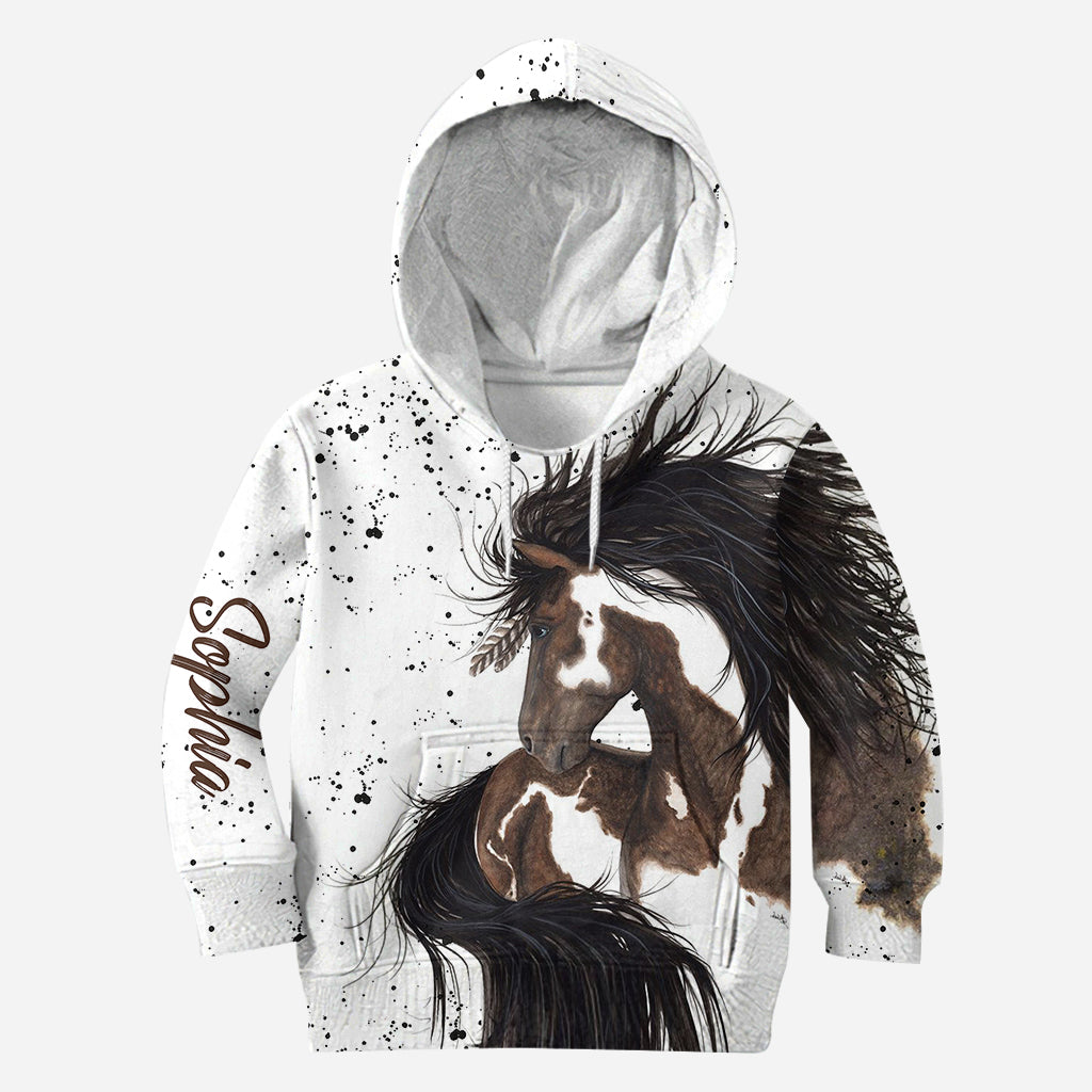 Love Horses - Personalized Horse Hoodie and Leggings