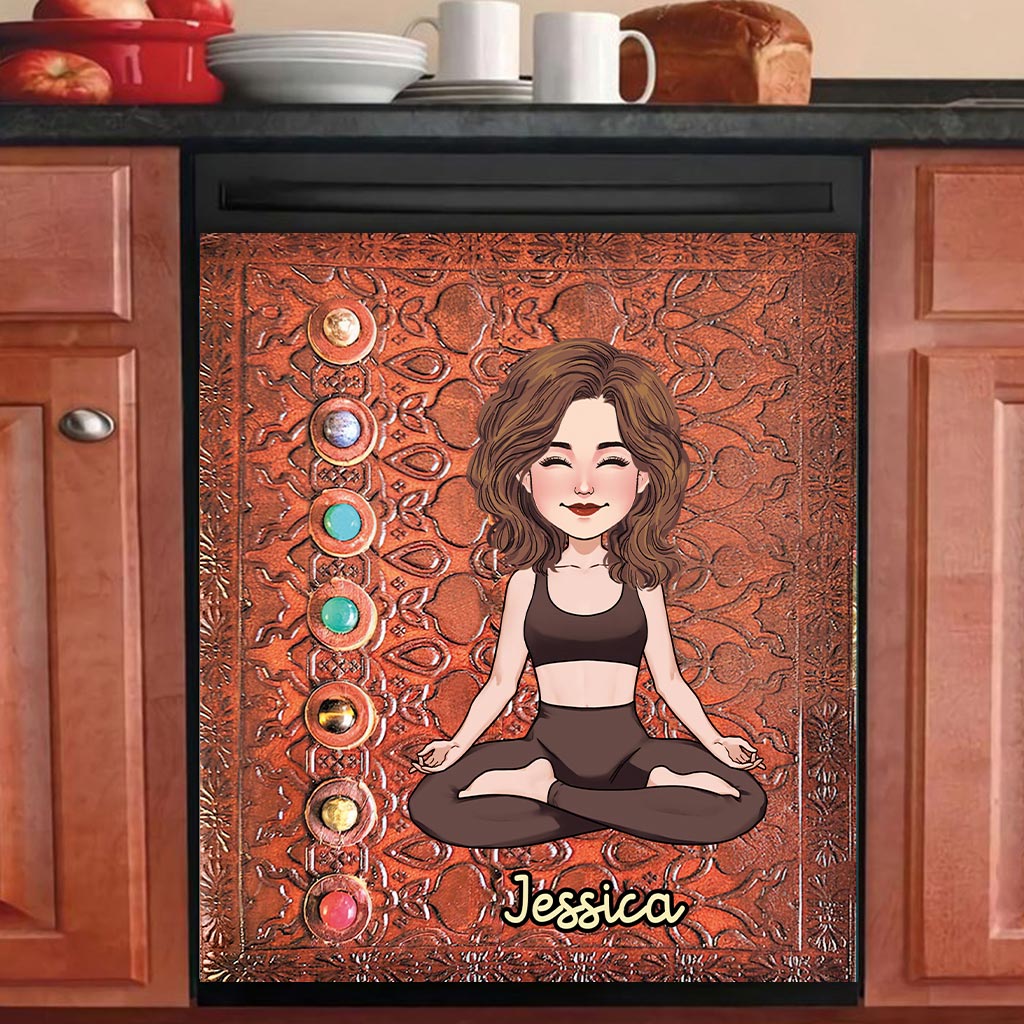 Namaste - Personalized Yoga Dishwasher Cover