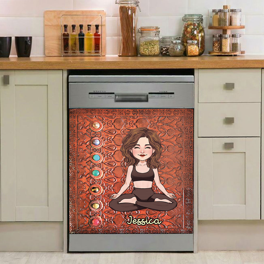 Namaste - Personalized Yoga Dishwasher Cover