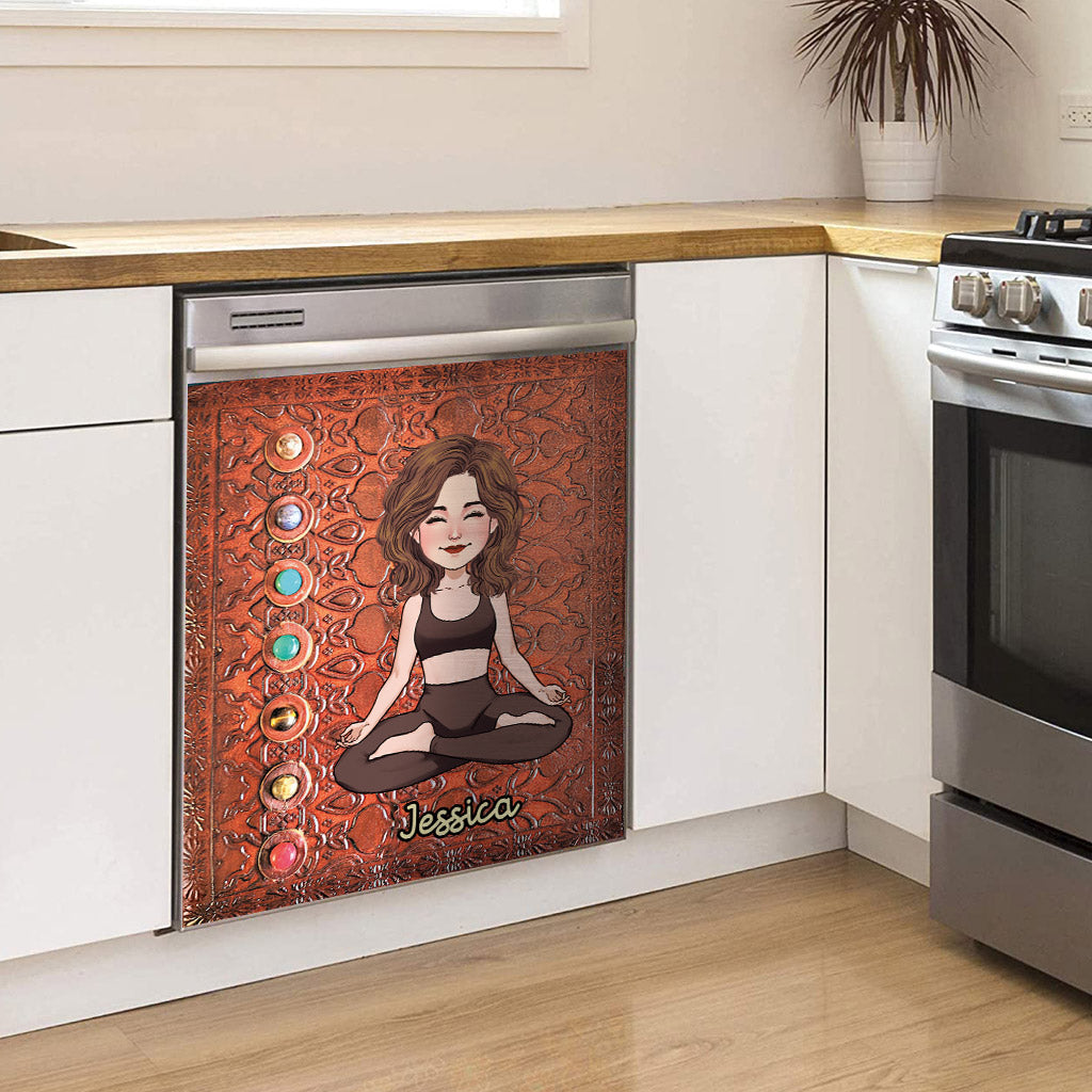Namaste - Personalized Yoga Dishwasher Cover