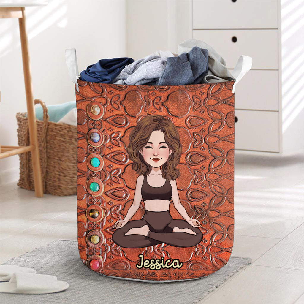 Namaste - Panier de rangement de yoga personnalisé
