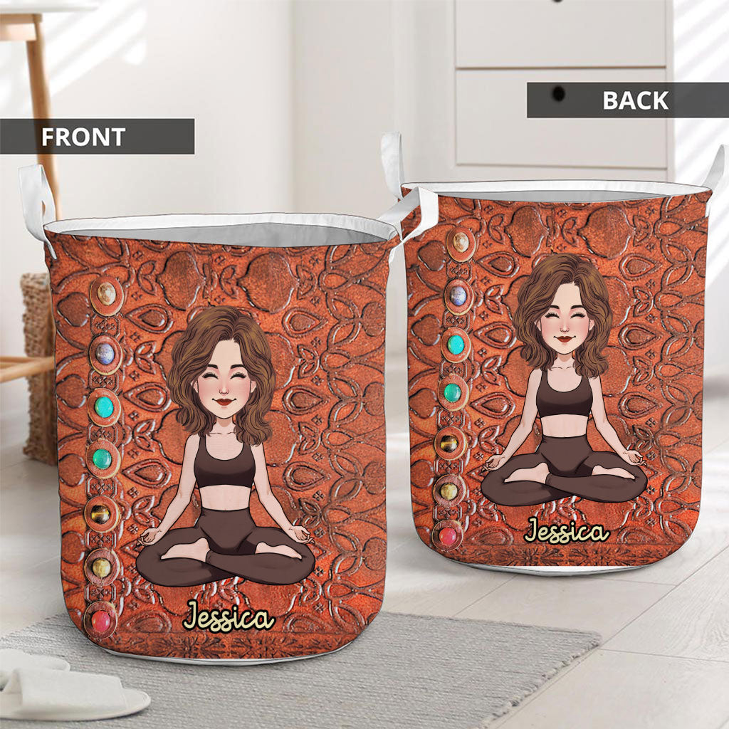Namaste - Panier de rangement de yoga personnalisé