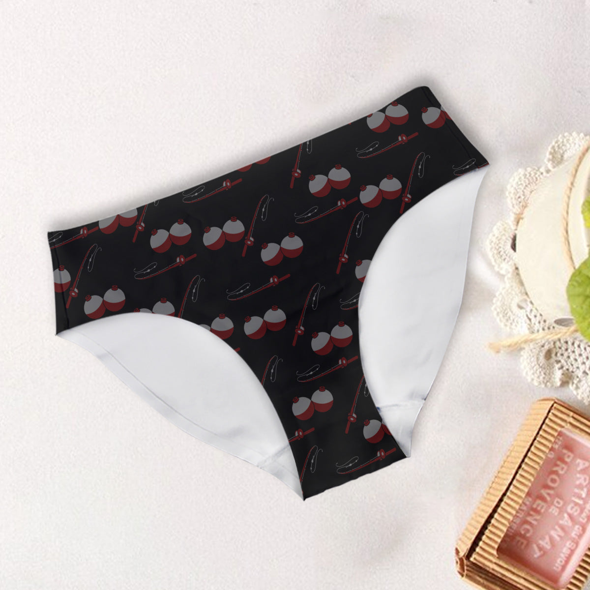 Vous appartiennent - Slips de pêche personnalisés pour femmes et boxers pour hommes