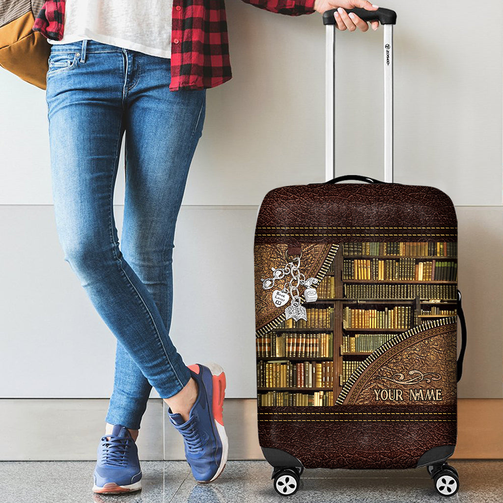 Bibliothèque - Housse de bagage personnalisée pour bibliothécaire