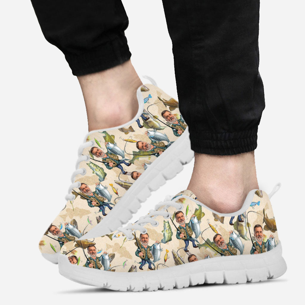 Photo insérée - Baskets de pêche humoristiques personnalisées