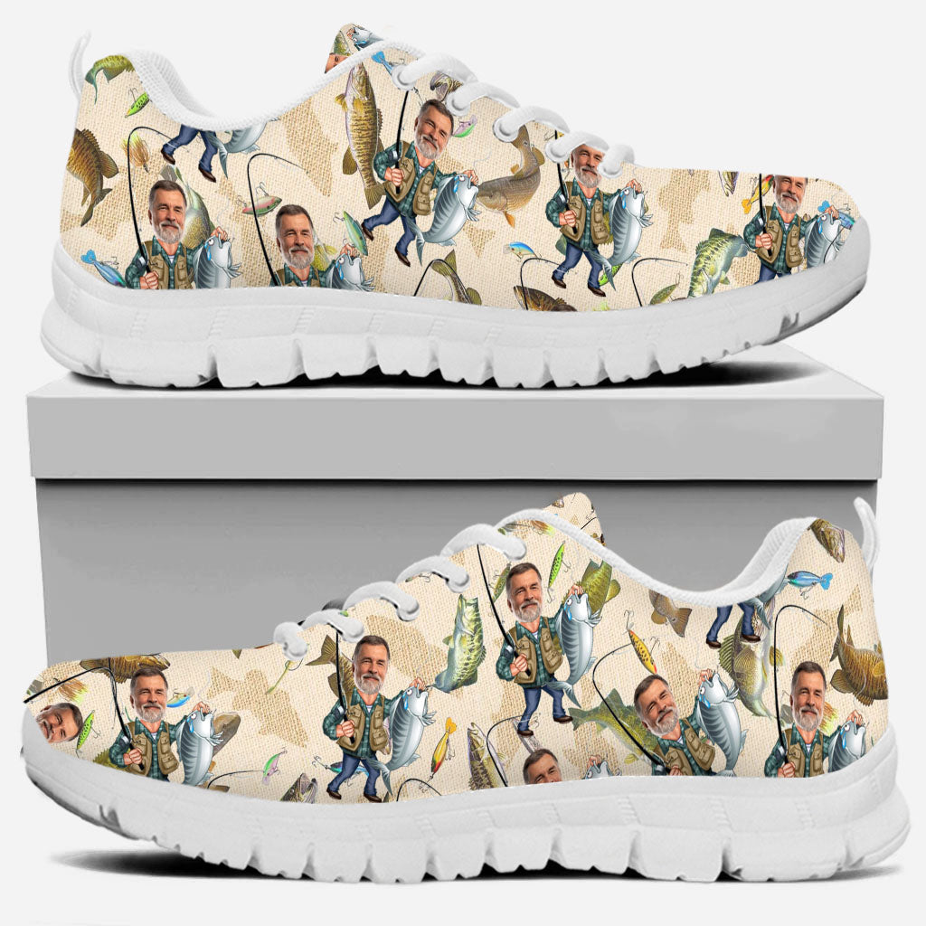 Photo insérée - Baskets de pêche humoristiques personnalisées