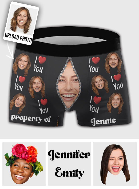 Ma Propriété - Boxers personnalisés pour homme, cadeau idéal pour lui