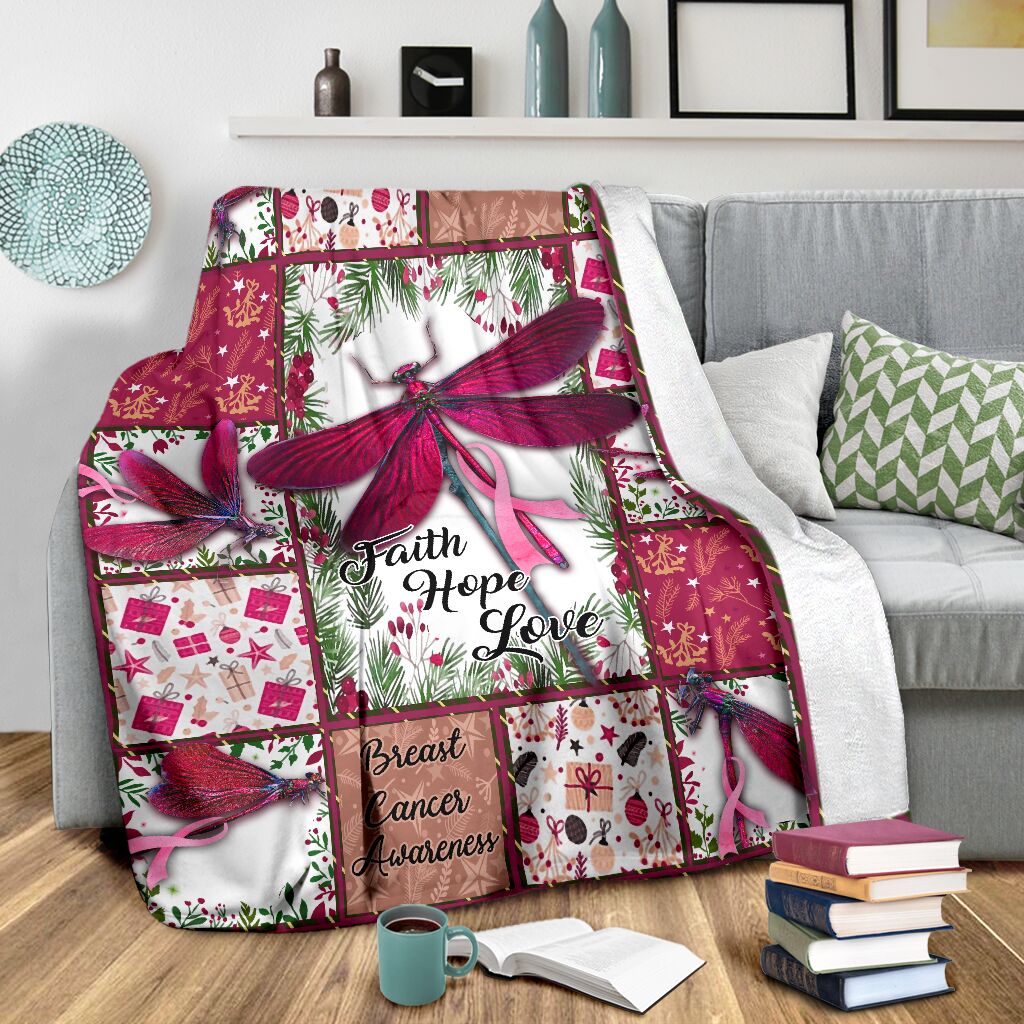 Couverture de sensibilisation au cancer du sein Foi, Espoir et Amour 0622