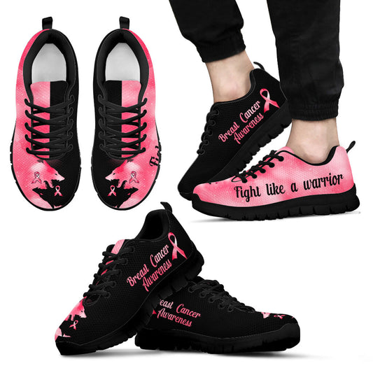 Fight Like A Warrior Breast Cancer Awareness Sneakers 0622
