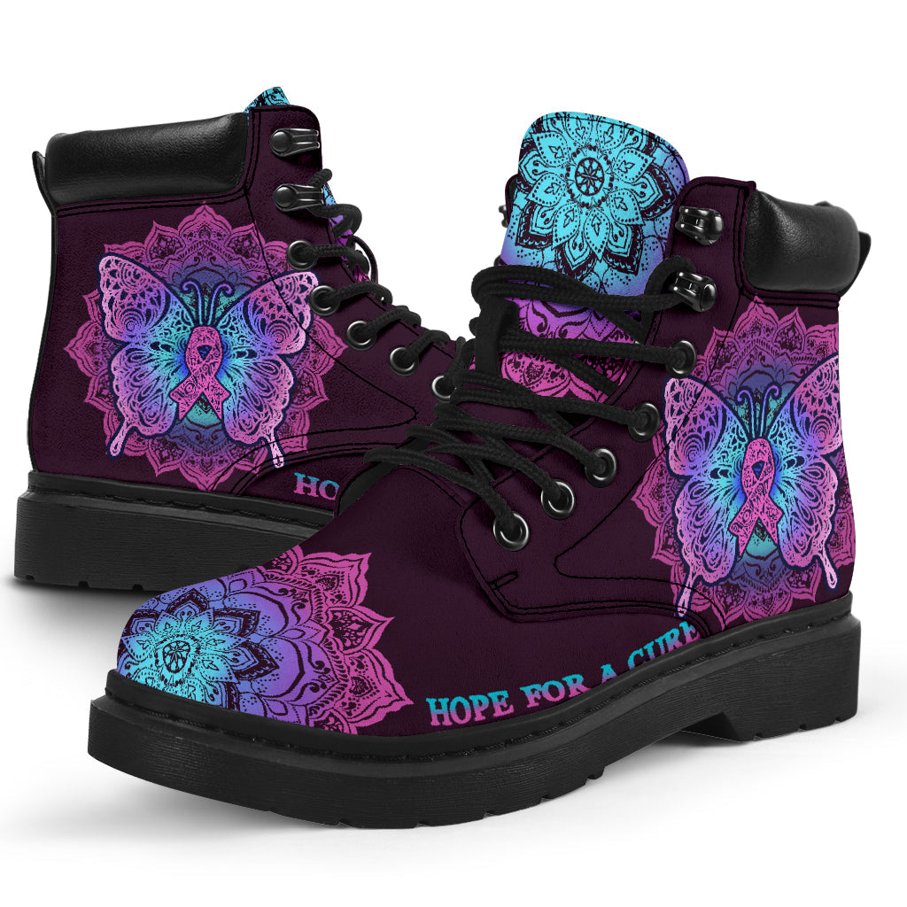 Bottes toutes saisons Hope For A Cure pour la sensibilisation au cancer du sein 0622