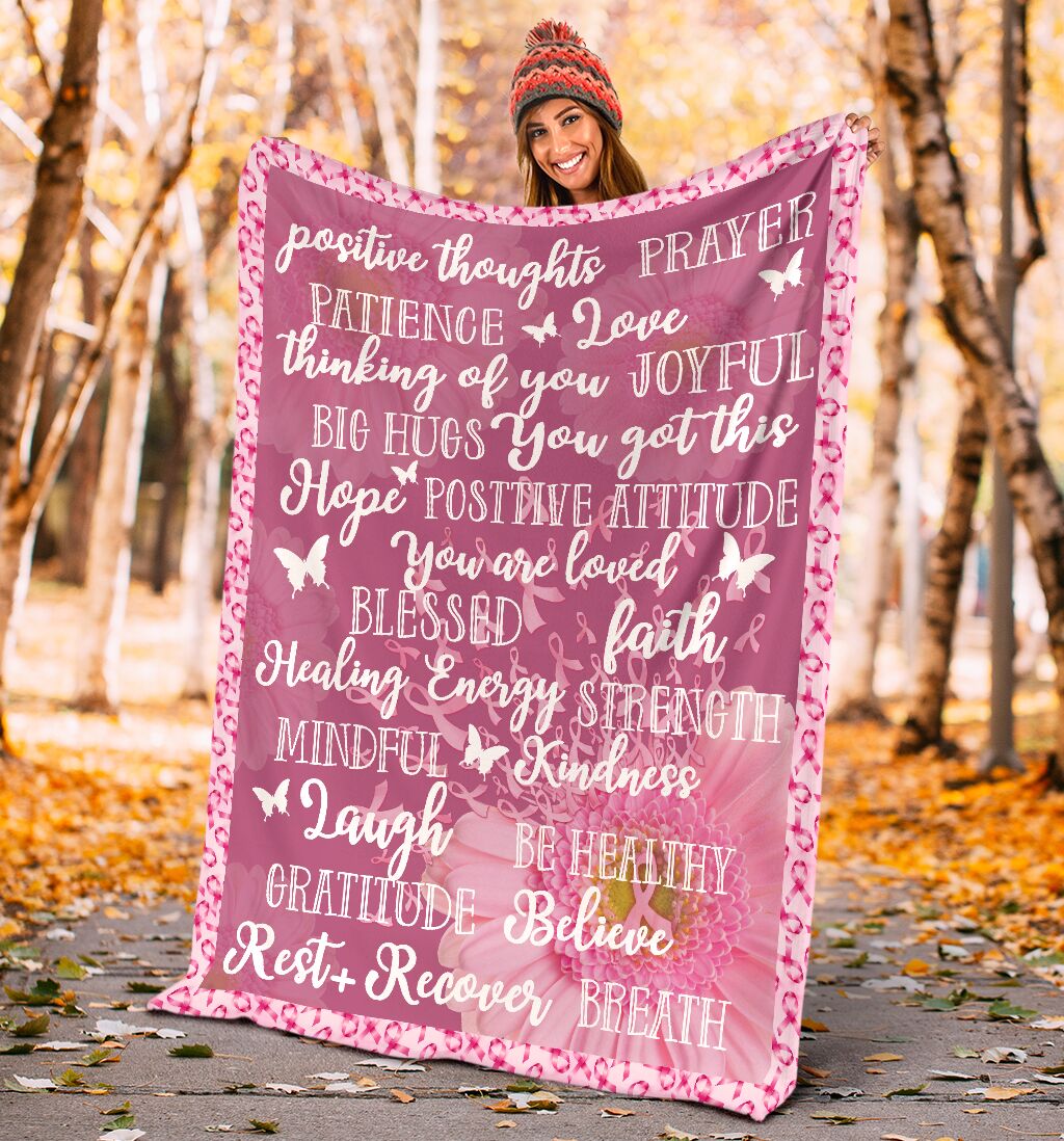 Breast Cancer Warrior Breast Cancer Awareness Blanket 0622