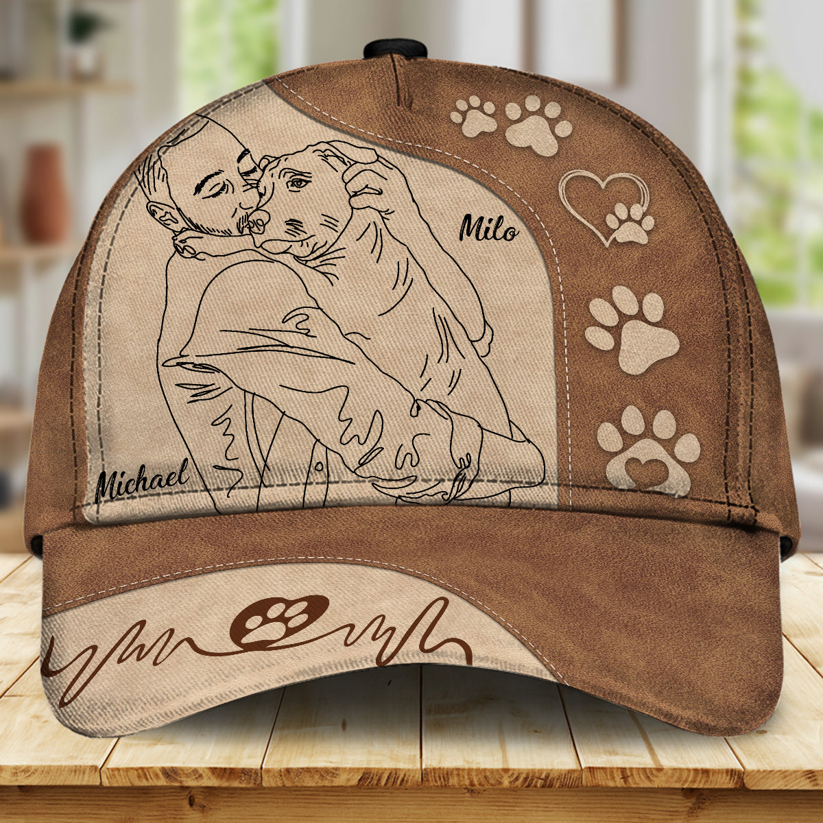 Casquette classique personnalisée pour chien